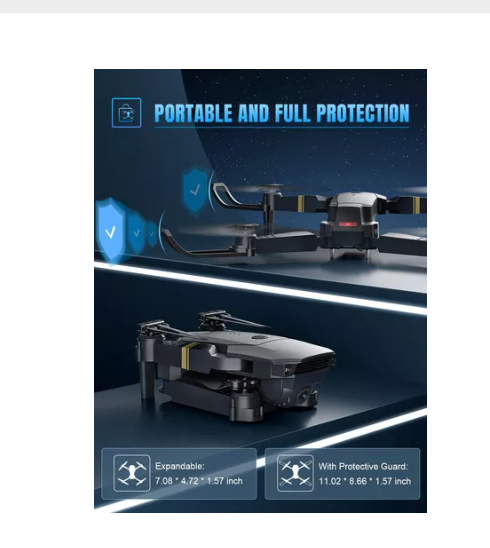 Drone profesional con doble cámara 4k 988 pro