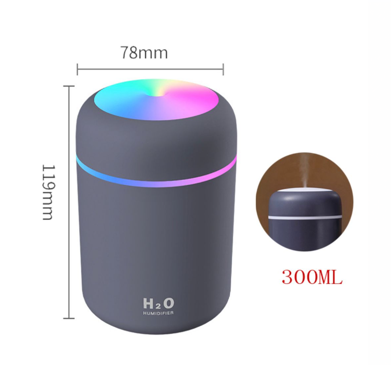 Humidificador y purificador de aire con led
