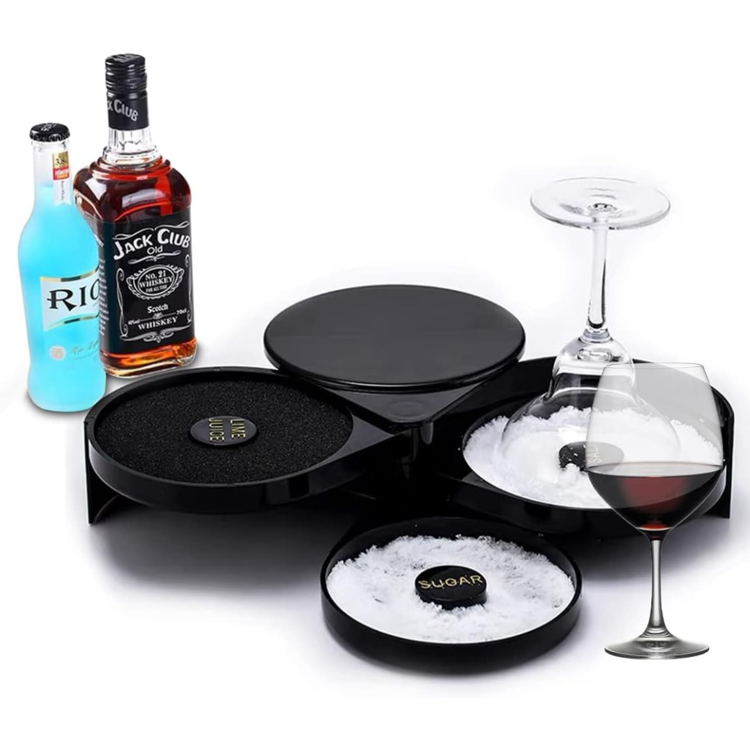Escarchador de vasos con 3 niveles giratorios