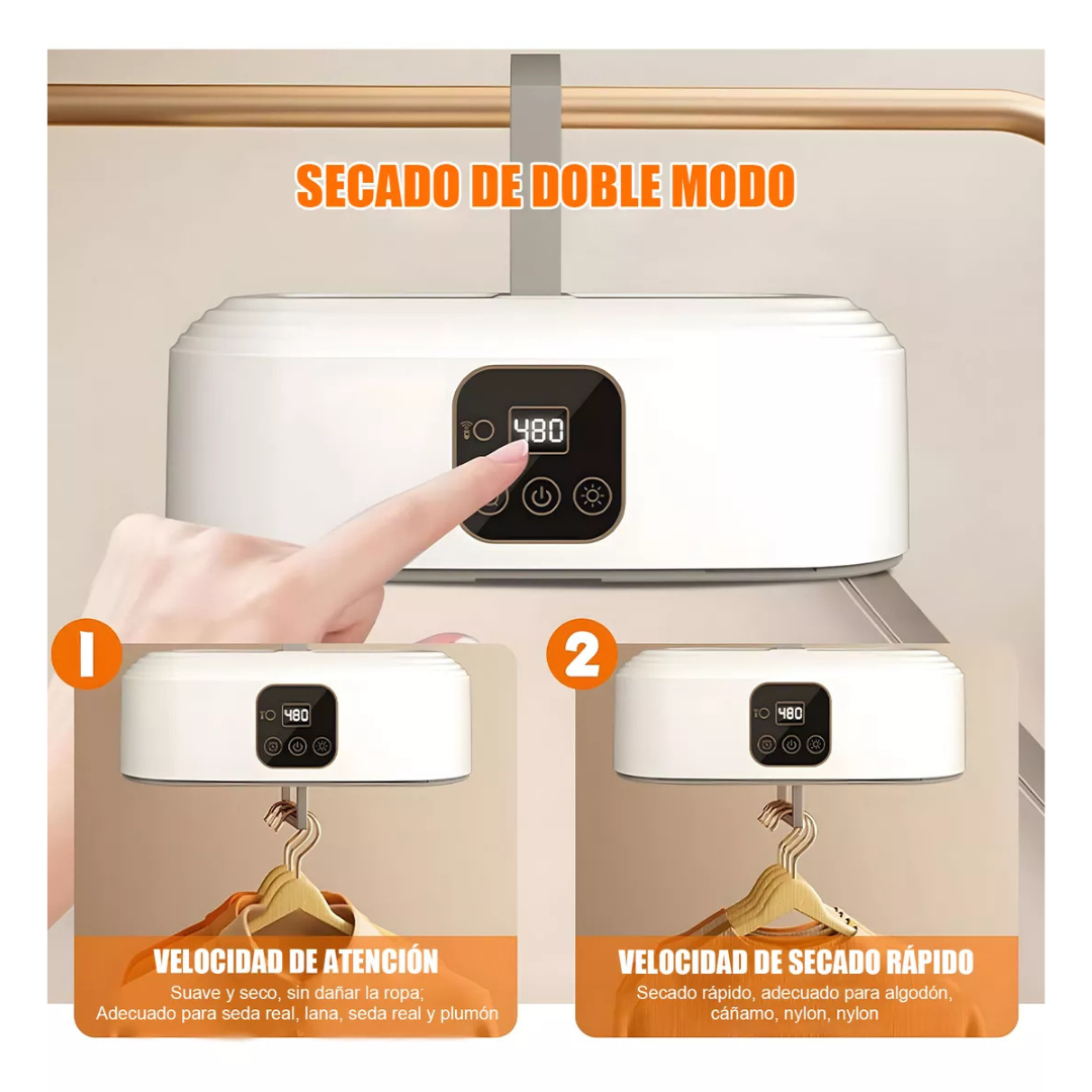 Secadora Portátil Plegable con UV y Temporizador — Seca en Cualquier Lugar