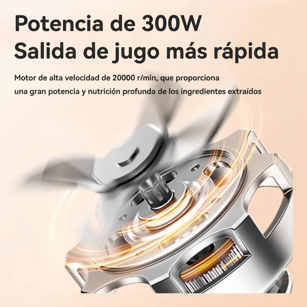 Batidos a tu gusto: mini licuadora portátil con vaso adicional
