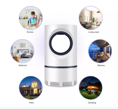 Lámpara LED Atrapa Mosquitos USB - Silenciosa y Sin Químicos para Casa