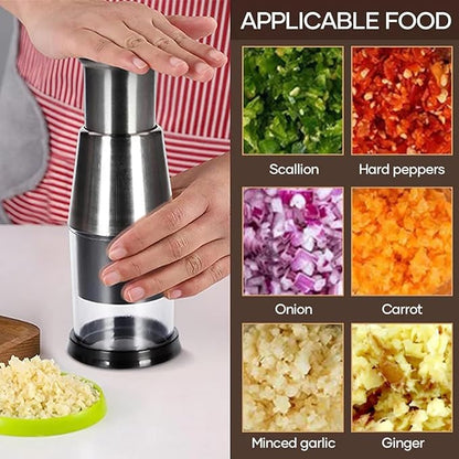 Picadora Manual de alimentos de acero