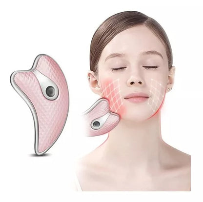 Masajeador Facial Vibratorio con Calor y Luz LED