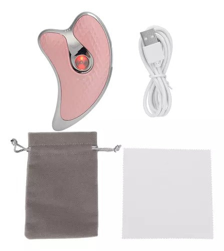 Masajeador Facial Vibratorio con Calor y Luz LED