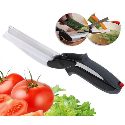 Tijeras de Cocina Multifunción con Tabla de Corte