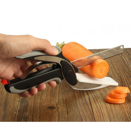 Tijeras de Cocina Multifunción con Tabla de Corte