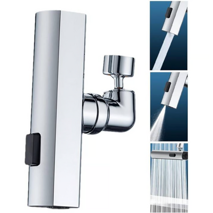 Extensor Giratorio 360° para Grifo — 3 Modos, Ahorra Agua