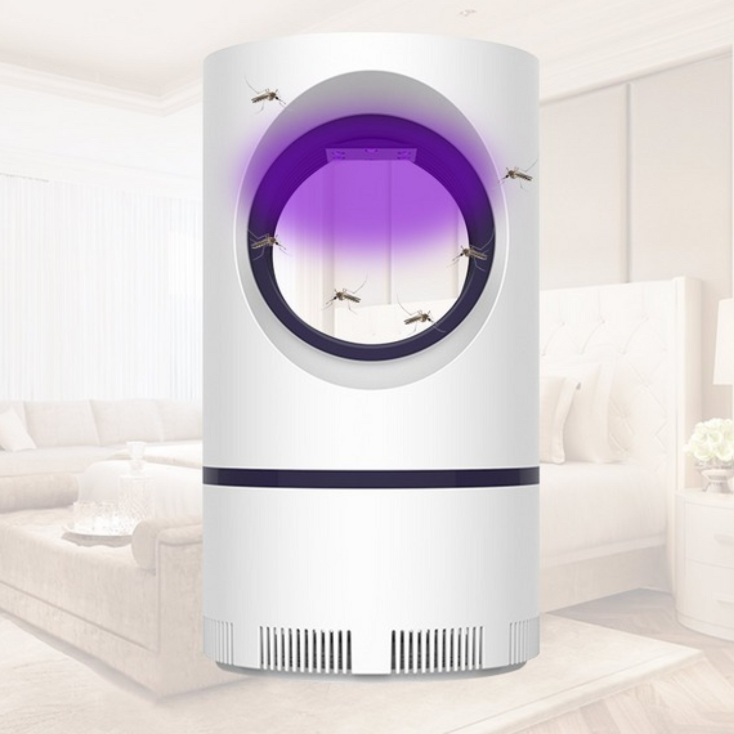 Lámpara LED Atrapa Mosquitos USB - Silenciosa y Sin Químicos para Casa