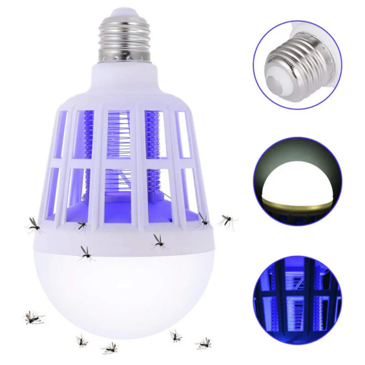 Ampolleta LED 2 en 1 Luz y Repelente de Mosquitos 15W