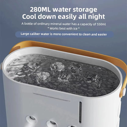 ventilador doble de escritorio con humidificador