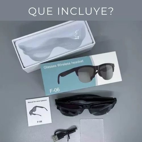Gafas Inteligentes Inalámbricas con Control Táctil y Audio