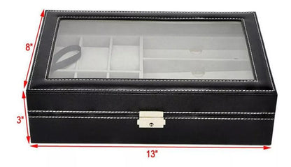 Organizador 6 Relojes 3 Lentes Gafas
