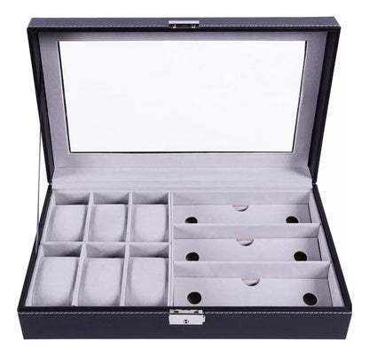 Organizador 6 Relojes 3 Lentes Gafas