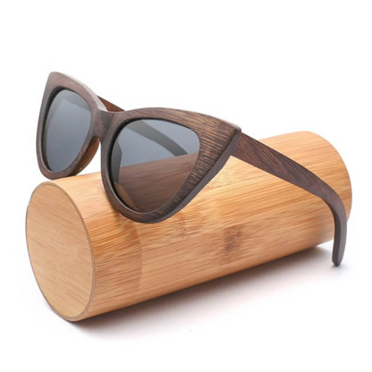 Gafas de sol mujer polarizadas UV de bambú ecológicas