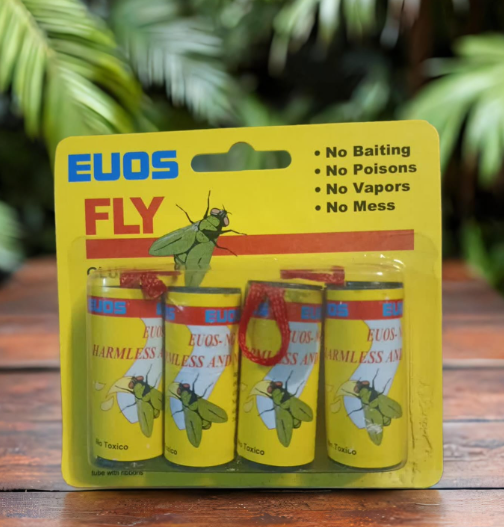 Pack 4 Trampas Adhesivas para Moscas sin Veneno ni Cebo