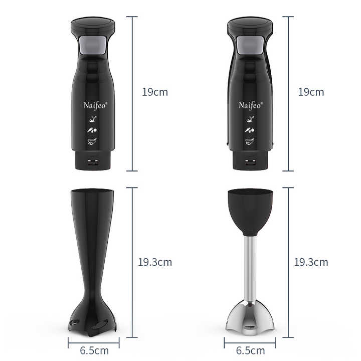 Mixer Cocina Eléctrico Portátil 3 en 1 - 300W TURBO Acero Inoxidable