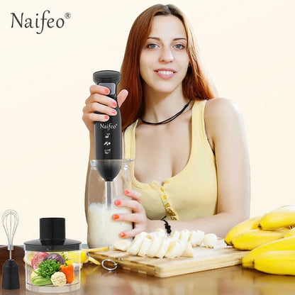 Mixer Cocina Eléctrico Portátil 3 en 1 - 300W TURBO Acero Inoxidable