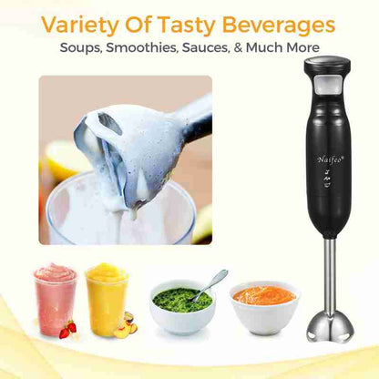 Mixer Cocina Eléctrico Portátil 3 en 1 - 300W TURBO Acero Inoxidable