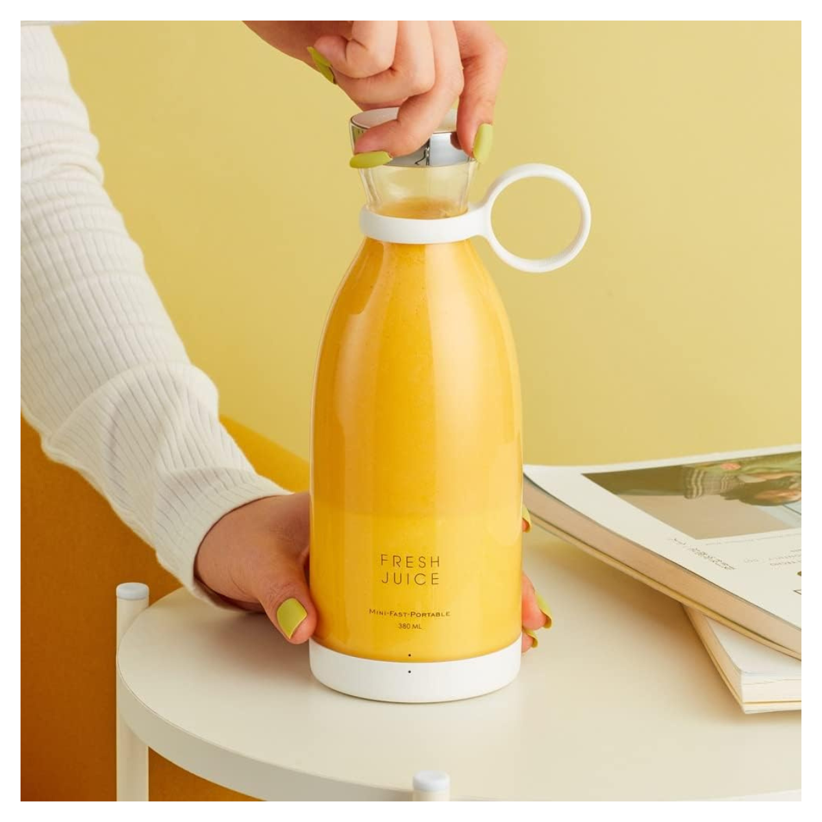 Batidora Portátil Recargable 350ml – Smoothies al Instante Donde Estés