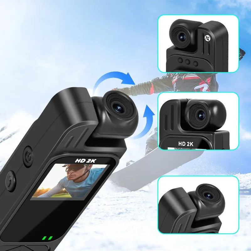 Videocámara Corporal Full HD con Pantalla LCD y Detección de Movimiento