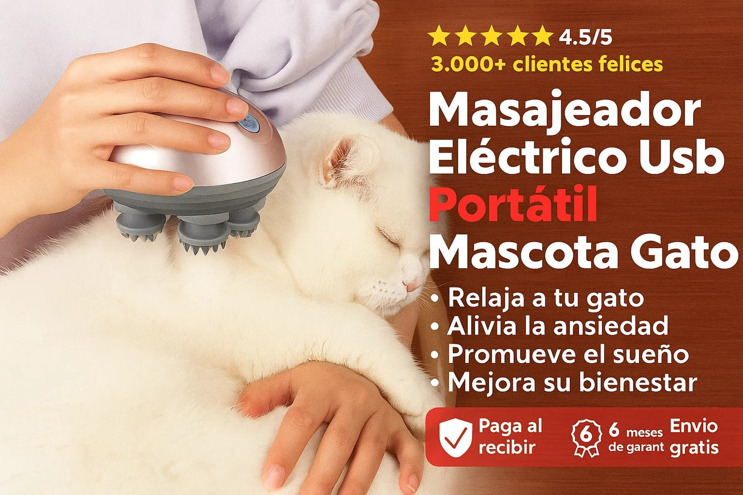 Masajeador Eléctrico Usb Pets
