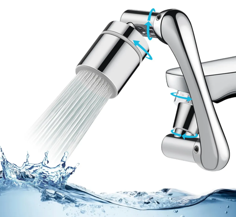 Chorro orientable: extensor de llave articulado para cocina y baño