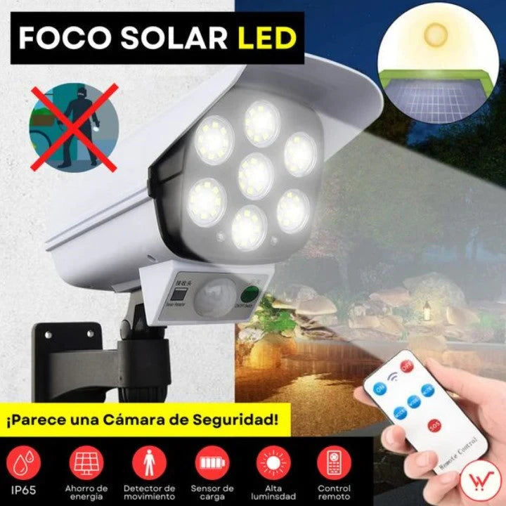 Foco LED Solar con Sensor – Seguridad y Ahorro Energético