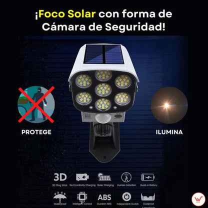 Foco LED Solar con Sensor – Seguridad y Ahorro Energético