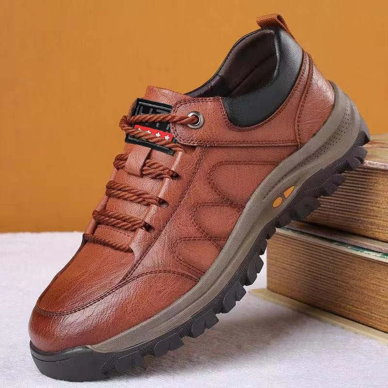 Zapatos Ortopédicos de Cuero con Suela Antideslizante para Hombre