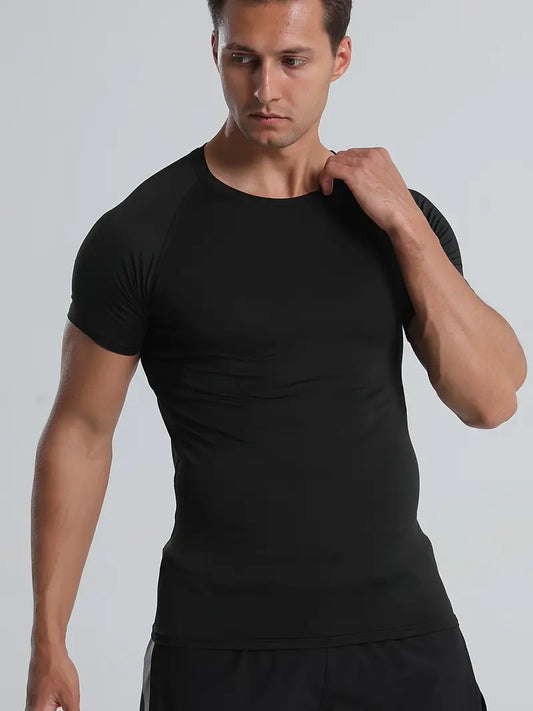 Pack x2 Camisetas Compresión Manga Corta para Hombre