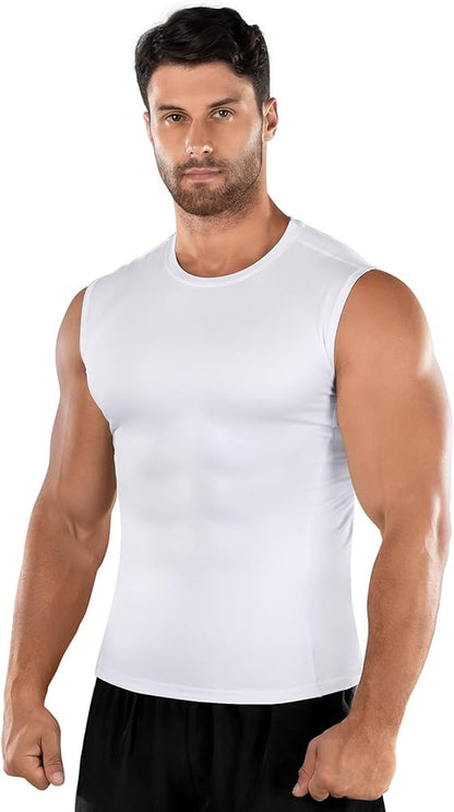 Pack x2 Camisetas Compresión Manga Corta para Hombre