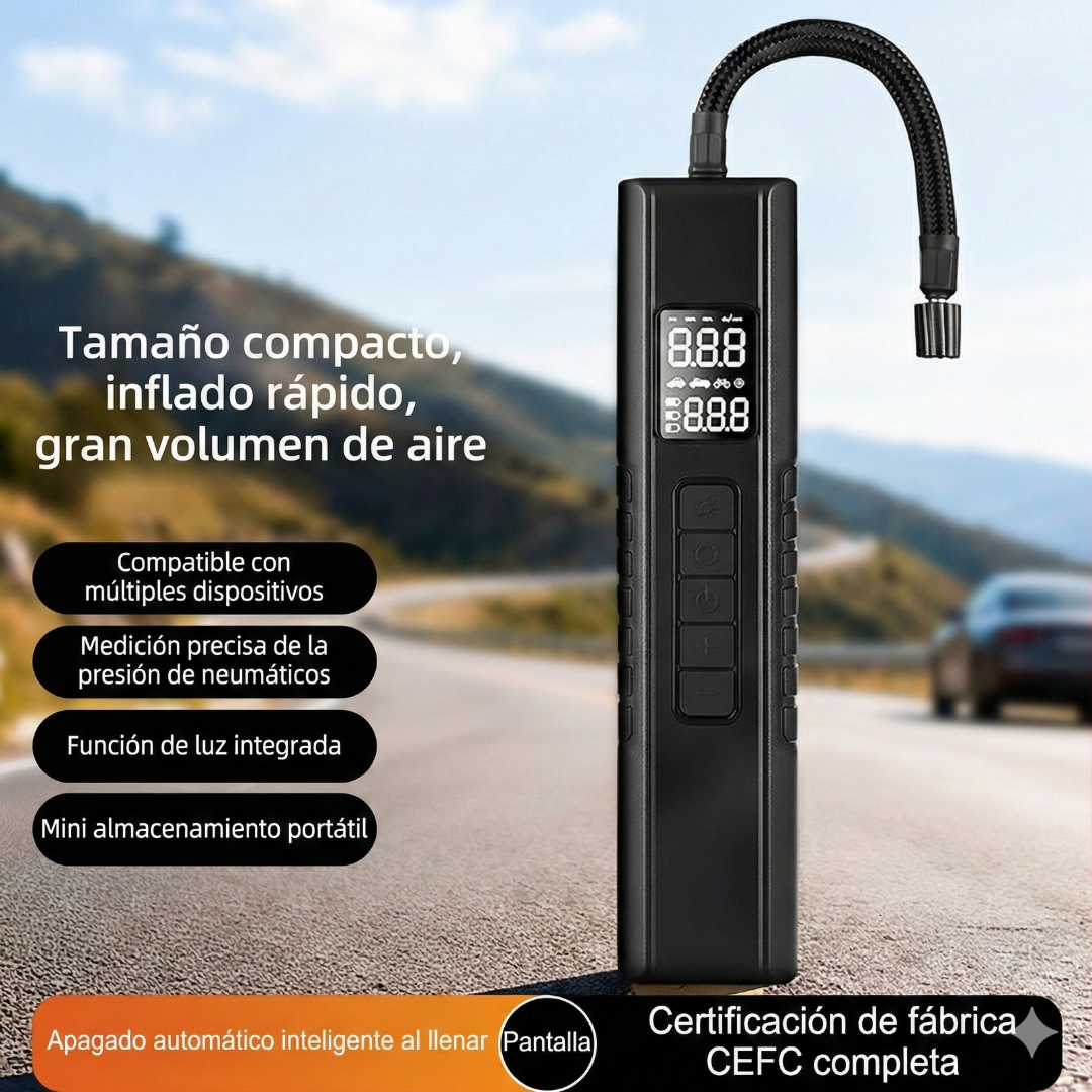 Compresor de Aire Digital 12V con Pantalla LED para Auto