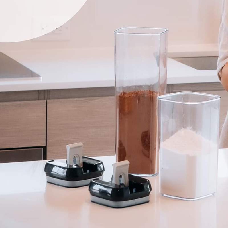 Set 7 Contenedores Herméticos Organizadores de Cocina — Apilables y Transparentes