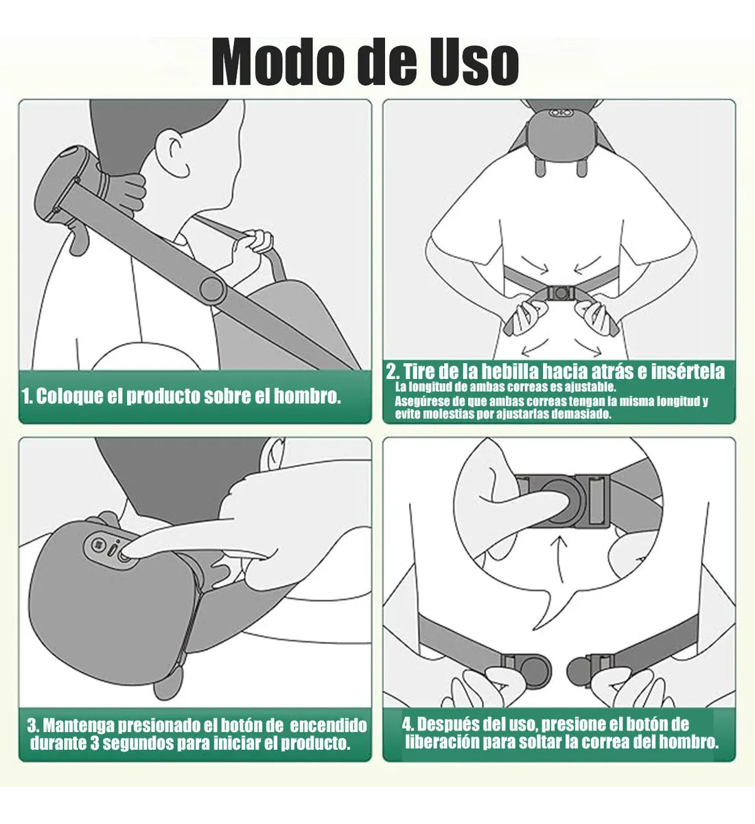 Masajeador Eléctrico Portátil para Dedos y Manos 4D
