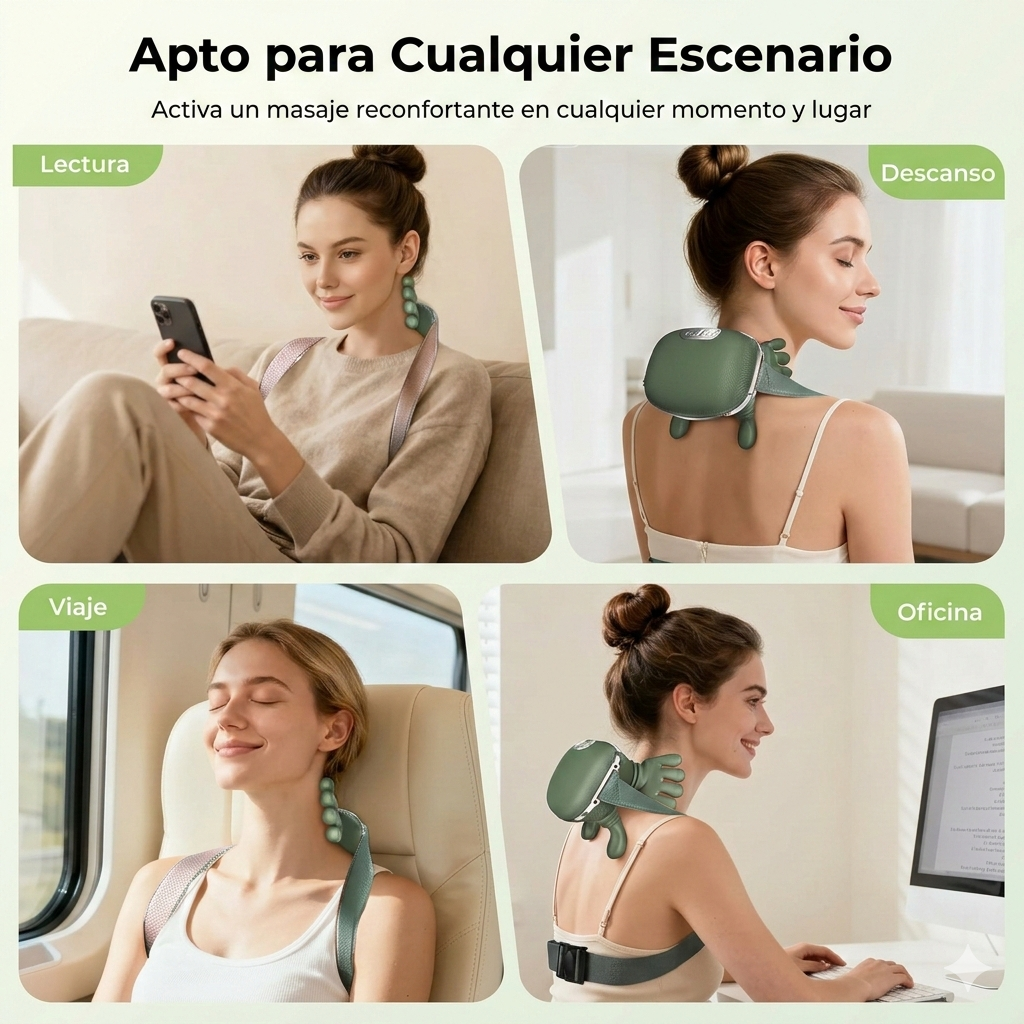 Masajeador Eléctrico Portátil para Dedos y Manos 4D