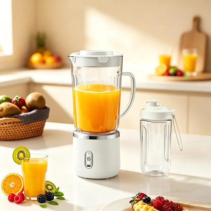 Batidos a tu gusto: mini licuadora portátil con vaso adicional