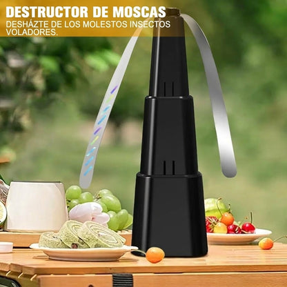 Ventilador espantamoscas con aspas reflectantes
