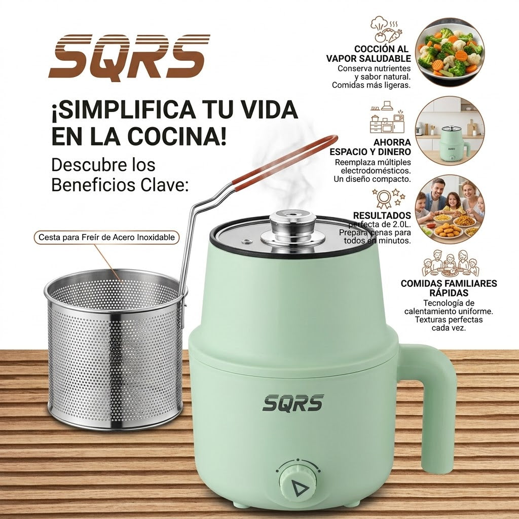 Cocina en formato compacto: olla eléctrica multifuncional de 2 L