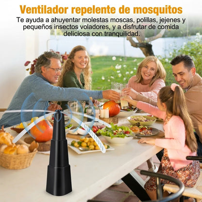 Ventilador espantamoscas con aspas reflectantes