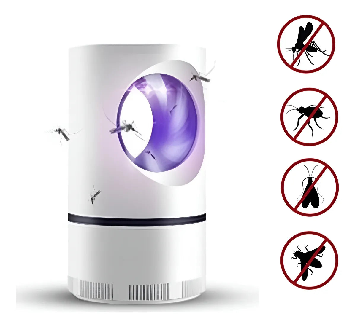 Lámpara LED Atrapa Mosquitos USB - Silenciosa y Sin Químicos para Casa