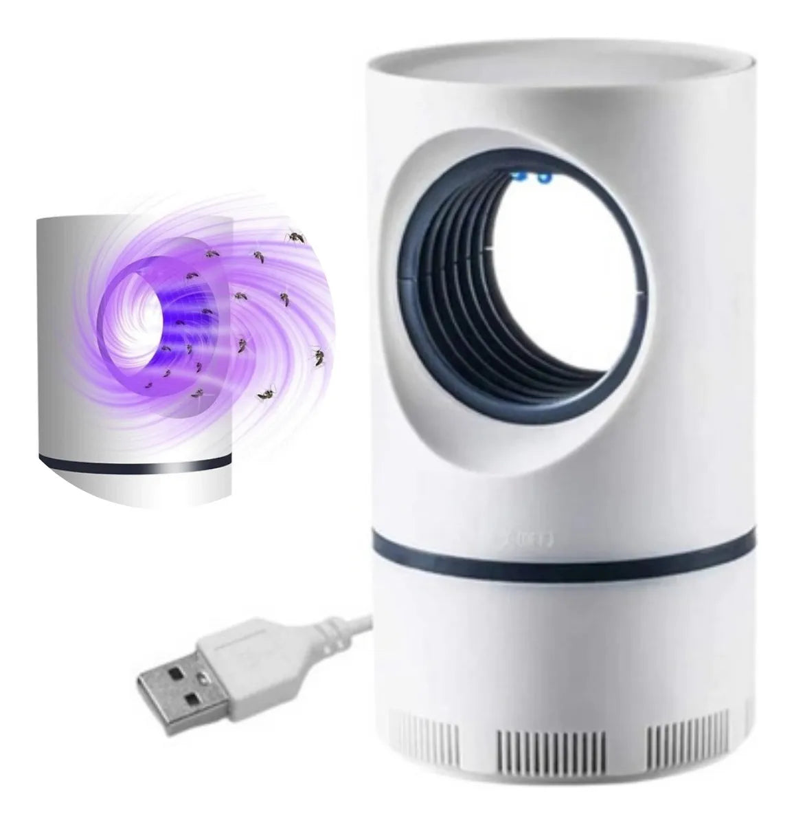 Lámpara LED Atrapa Mosquitos USB - Silenciosa y Sin Químicos para Casa
