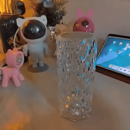 Lámpara de Cristal Touch — Luz Ambiental con 3 Intensidades