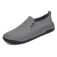 Mocasín Estilo Italiano Slip-On Gris para Hombre