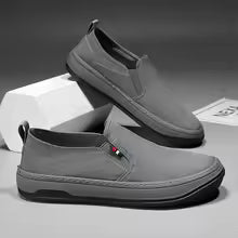 Mocasín Estilo Italiano Slip-On Gris para Hombre