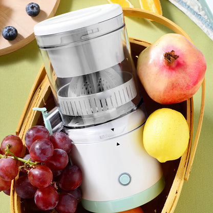 Exprimidor Eléctrico Portátil — Jugo Fresco en Segundos