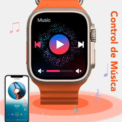 Reloj Inteligente Bluetooth – Notificaciones, Actividad y Batería de Larga Duración